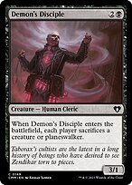 Glossy Finish Commander Masters Demon's Disciple ( #149 )