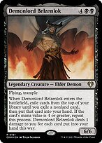 Glossy Finish Commander Masters Demonlord Belzenlok ( #151 )