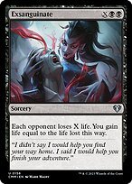 Glossy Finish Commander Masters Exsanguinate ( #156 )