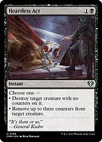 Glossy Finish Commander Masters Heartless Act ( #166 )