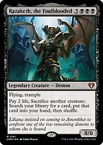 Glossy Finish Commander Masters Razaketh, the Foulblooded ( #181 )