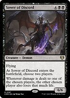 Glossy Finish Commander Masters Sower of Discord ( #187 )