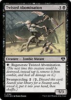 Glossy Finish Commander Masters Twisted Abomination ( #194 )