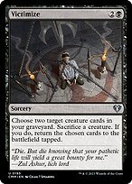Glossy Finish Commander Masters Victimize ( #195 )