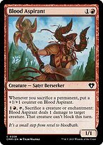 Glossy Finish Commander Masters Blood Aspirant ( #208 )