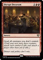 Glossy Finish Commander Masters Disrupt Decorum ( #215 )