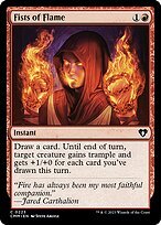 Glossy Finish Commander Masters Fists of Flame ( #223 )