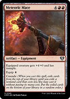 Glossy Finish Commander Masters Meteoric Mace ( #243 )