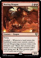 Glossy Finish Commander Masters Nesting Dragon ( #245 )