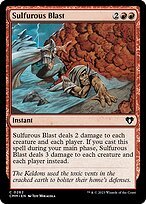 Glossy Finish Commander Masters Sulfurous Blast ( #262 )