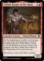 Glossy Finish Commander Masters Valduk, Keeper of the Flame ( #266 )