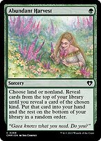 Glossy Finish Commander Masters Abundant Harvest ( #269 )