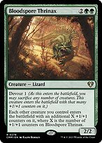 Glossy Finish Commander Masters Bloodspore Thrinax ( #276 )