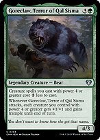 Glossy Finish Commander Masters Goreclaw, Terror of Qal Sisma ( #293 )