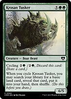 Glossy Finish Commander Masters Krosan Tusker ( #302 )