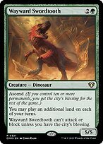 Glossy Finish Commander Masters Wayward Swordtooth ( #331 )