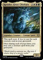 Glossy Finish Commander Masters Karador, Ghost Chieftain ( #342 )