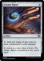 Glossy Finish Commander Masters Arcane Signet ( #367 )