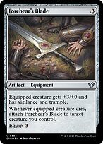Glossy Finish Commander Masters Forebear's Blade ( #384 )