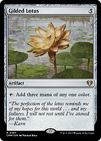 Glossy Finish Commander Masters Gilded Lotus ( #387 )