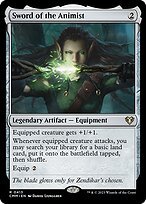 Glossy Finish Commander Masters Sword of the Animist ( #413 )
