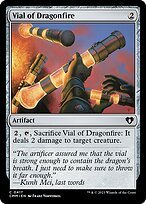Glossy Finish Commander Masters Vial of Dragonfire ( #417 )