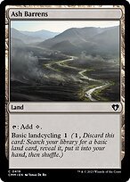 Glossy Finish Commander Masters Ash Barrens ( #419 )