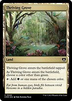 Glossy Finish Commander Masters Thriving Grove ( #430 )