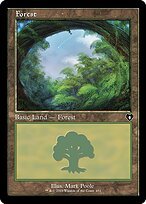 Glossy Finish Commander Masters Forest ( #451 )