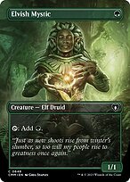 Glossy Finish Commander Masters Elvish Mystic ( #648 )