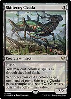 Glossy Finish Commander Masters Skittering Cicada ( #717 )