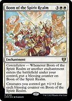 Glossy Finish Commander Masters Boon of the Spirit Realm ( #720 )