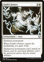 Glossy Finish Commander Legends Faith's Fetters ( #20 )