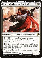 Glossy Finish Commander Legends Livio, Oathsworn Sentinel ( #31 )