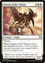 Glossy Finish Commander Legends Patron of the Valiant ( #37 )