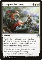 Glossy Finish Commander Legends Slaughter the Strong ( #48 )