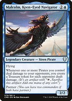 Glossy Finish Commander Legends Malcolm, Keen-Eyed Navigator ( #79 )