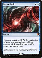 Glossy Finish Commander Legends Mana Drain ( #80 )
