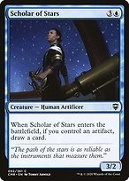 Glossy Finish Commander Legends Scholar of Stars ( #92 )