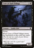 Glossy Finish Commander Legends Crow of Dark Tidings ( #115 )