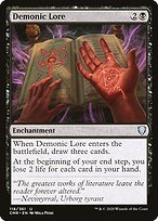 Glossy Finish Commander Legends Demonic Lore ( #118 )
