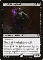 Glossy Finish Commander Legends Elvish Dreadlord ( #121 )