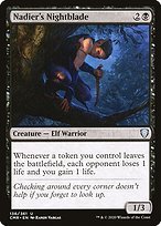 Glossy Finish Commander Legends Nadier's Nightblade ( #136 )