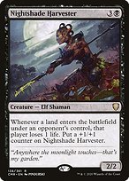 Glossy Finish Commander Legends Nightshade Harvester ( #138 )