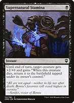 Glossy Finish Commander Legends Supernatural Stamina ( #151 )