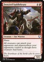 Glossy Finish Commander Legends Frenzied Saddlebrute ( #180 )