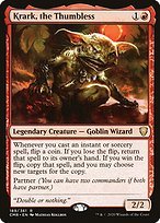 Glossy Finish Commander Legends Krark, the Thumbless ( #189 )