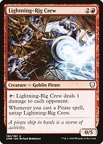 Glossy Finish Commander Legends Lightning-Rig Crew ( #190 )