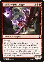 Glossy Finish Commander Legends Sparktongue Dragon ( #202 )