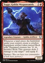 Glossy Finish Commander Legends Toggo, Goblin Weaponsmith ( #204 )